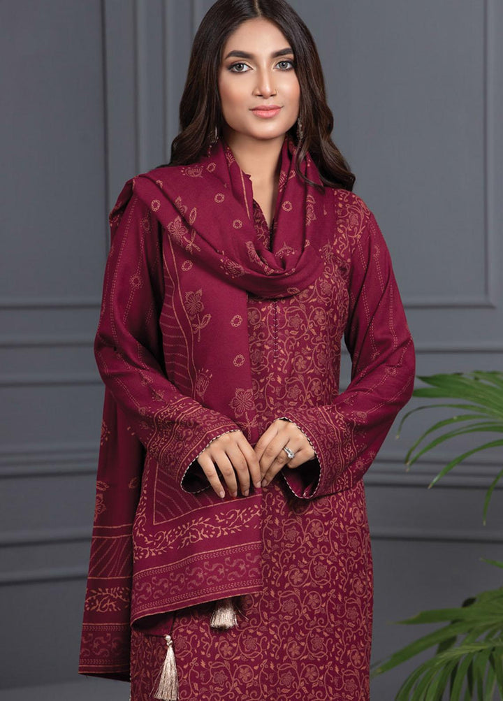 Lakhany Printed Cashmere Wool Suits Unstitched 3 Piece LSM21-CV3 CVC-1032-B - Winter Collection