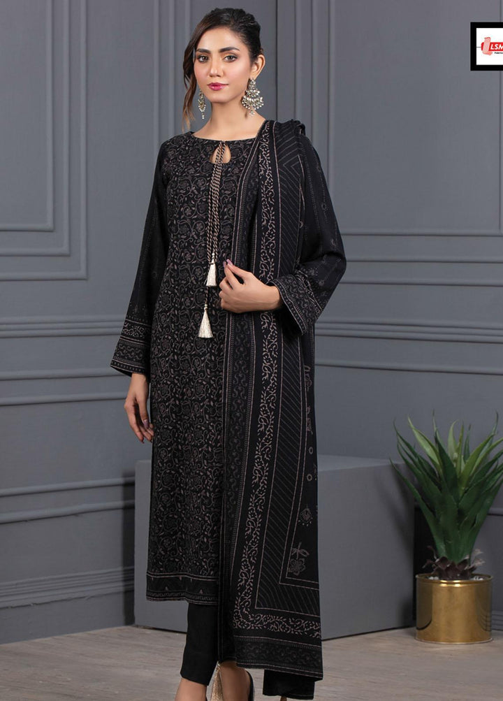 Lakhany Printed Cashmere Wool Suits Unstitched 3 Piece LSM21-CV3 CVC-1032-C - Winter Collection