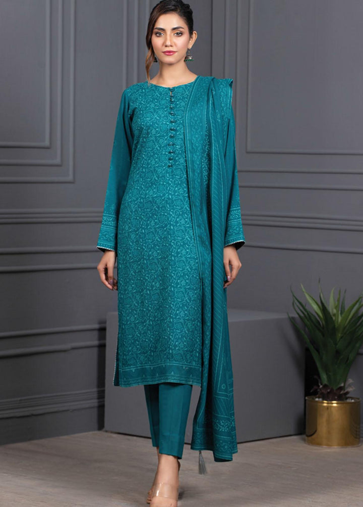 Lakhany Printed Cashmere Wool Suits Unstitched 3 Piece LSM21-CV3 CVC-1032-D - Winter Collection