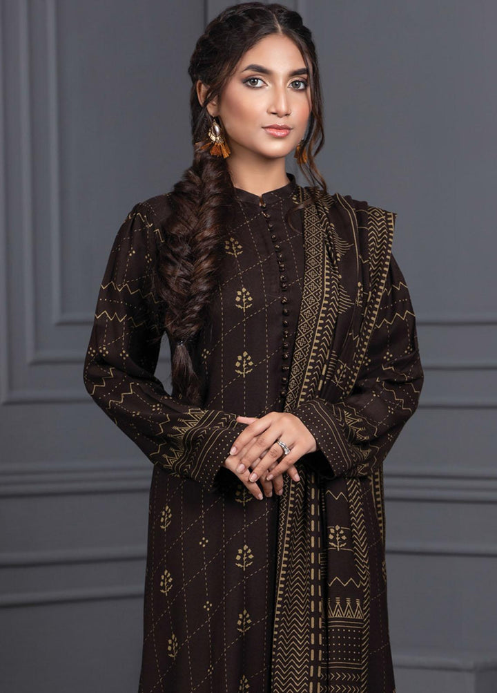 Lakhany Printed Cashmere Wool Suits Unstitched 3 Piece LSM21-CV3 CVC-1034-C - Winter Collection
