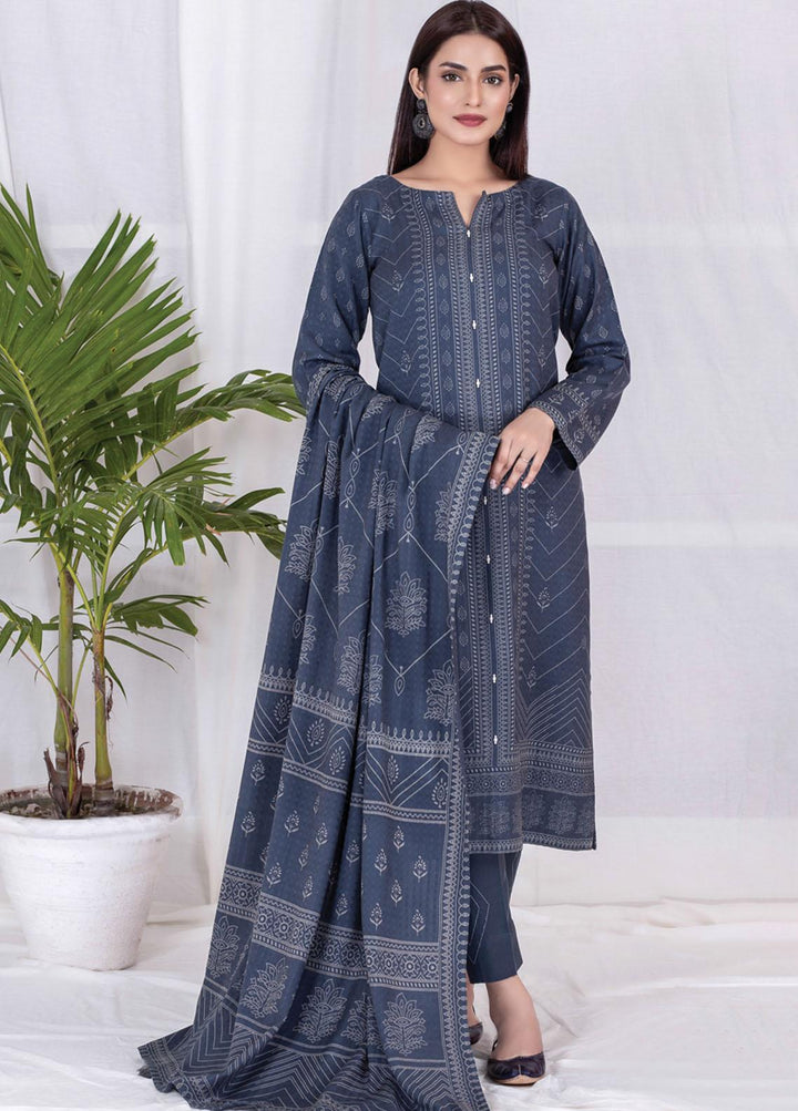 Lakhany Printed Cashmere Wool Suits Unstitched 3 Piece LSM21-CV3 CVC-1035-A - Winter Collection