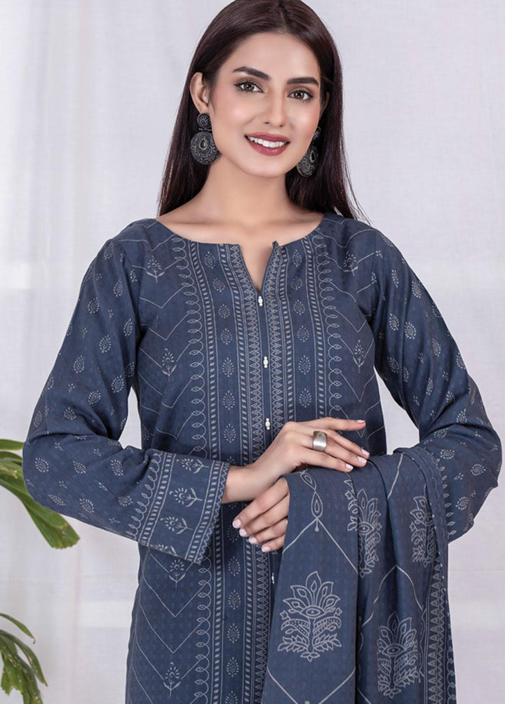 Lakhany Printed Cashmere Wool Suits Unstitched 3 Piece LSM21-CV3 CVC-1035-A - Winter Collection