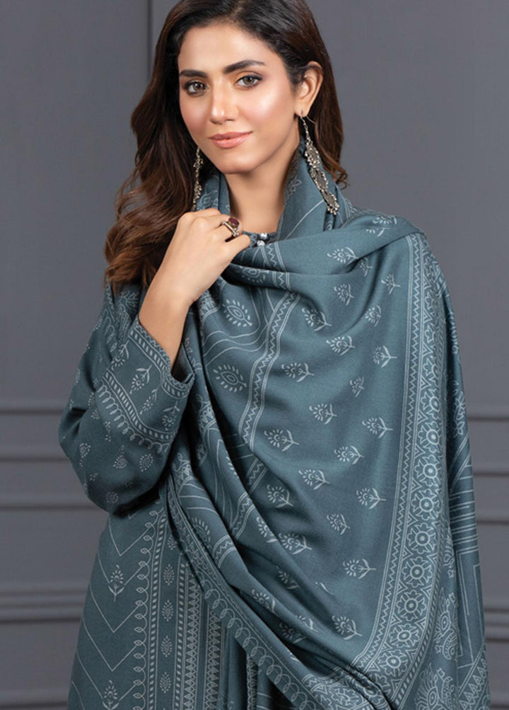 Lakhany Printed Cashmere Wool Suits Unstitched 3 Piece LSM21-CV3 CVC-1035-B - Winter Collection