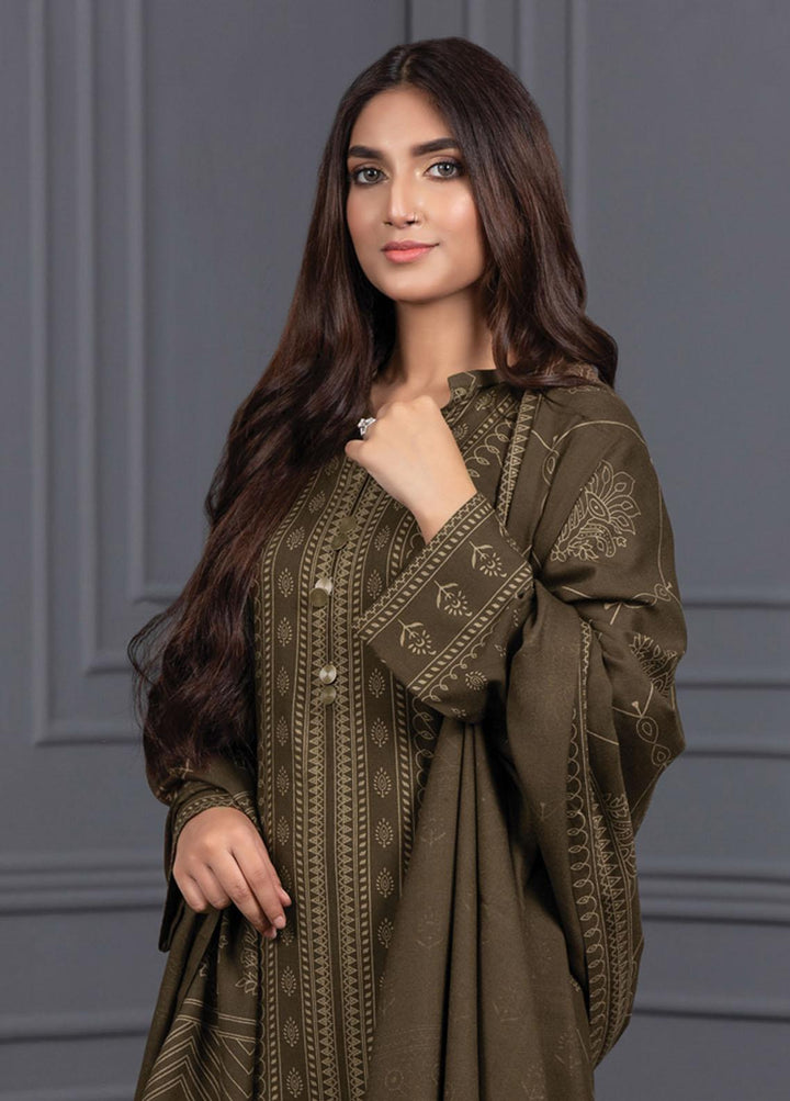 Lakhany Printed Cashmere Wool Suits Unstitched 3 Piece LSM21-CV3 CVC-1035-D - Winter Collection