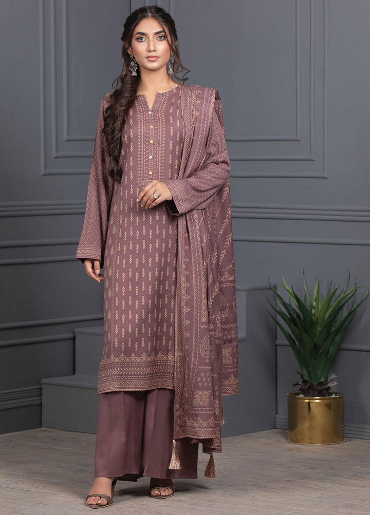 Lakhany Printed Cashmere Wool Suits Unstitched 3 Piece LSM21-CV3 CVC-1036-A - Winter Collection