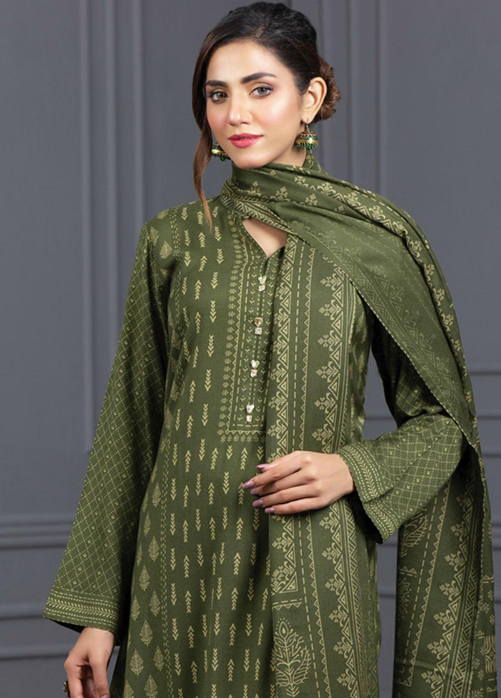 Lakhany Printed Cashmere Wool Suits Unstitched 3 Piece LSM21-CV3 CVC-1036-C - Winter Collection