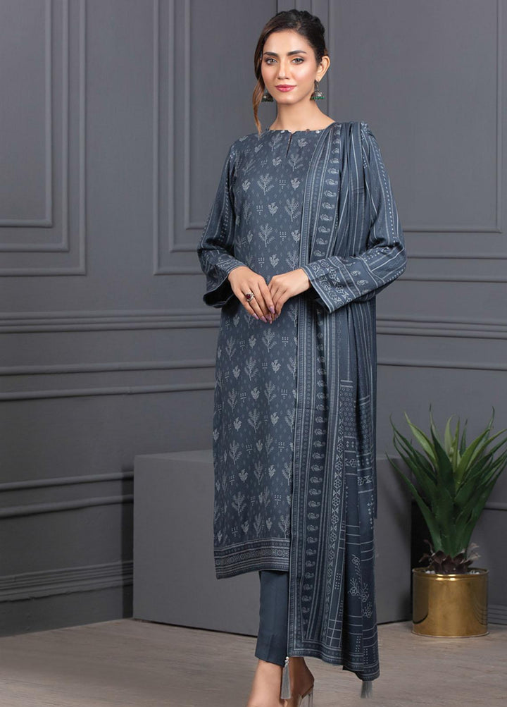 Lakhany Printed Cashmere Wool Suits Unstitched 3 Piece LSM21-CV3 CVC-1037-B - Winter Collection