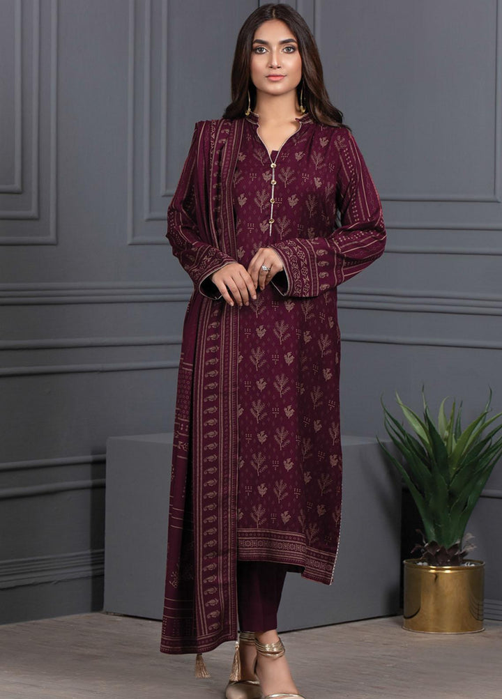 Lakhany Printed Cashmere Wool Suits Unstitched 3 Piece LSM21-CV3 CVC-1037-C - Winter Collection
