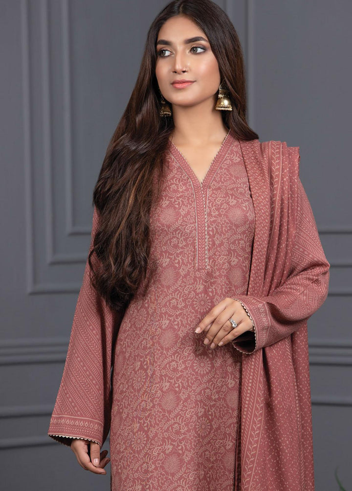 Lakhany Printed Cashmere Wool Suits Unstitched 3 Piece LSM21-CV3 CVC-1038-A - Winter Collection