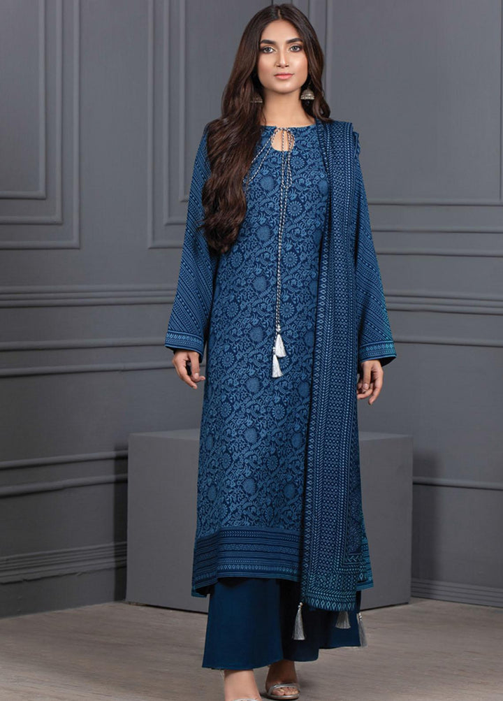Lakhany Printed Cashmere Wool Suits Unstitched 3 Piece LSM21-CV3 CVC-1038-C - Winter Collection