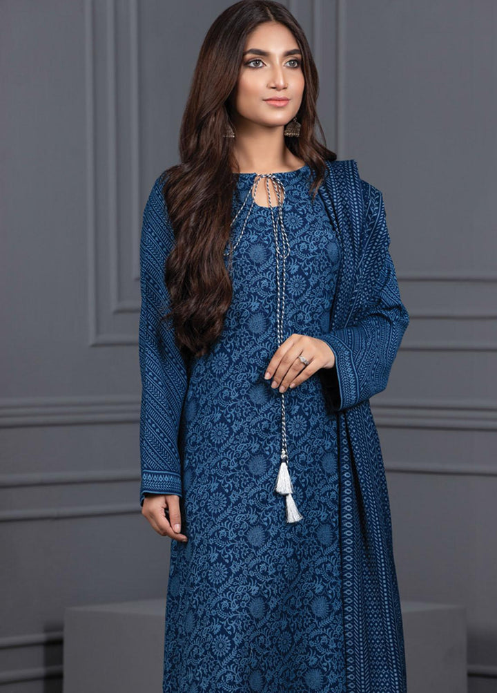 Lakhany Printed Cashmere Wool Suits Unstitched 3 Piece LSM21-CV3 CVC-1038-C - Winter Collection