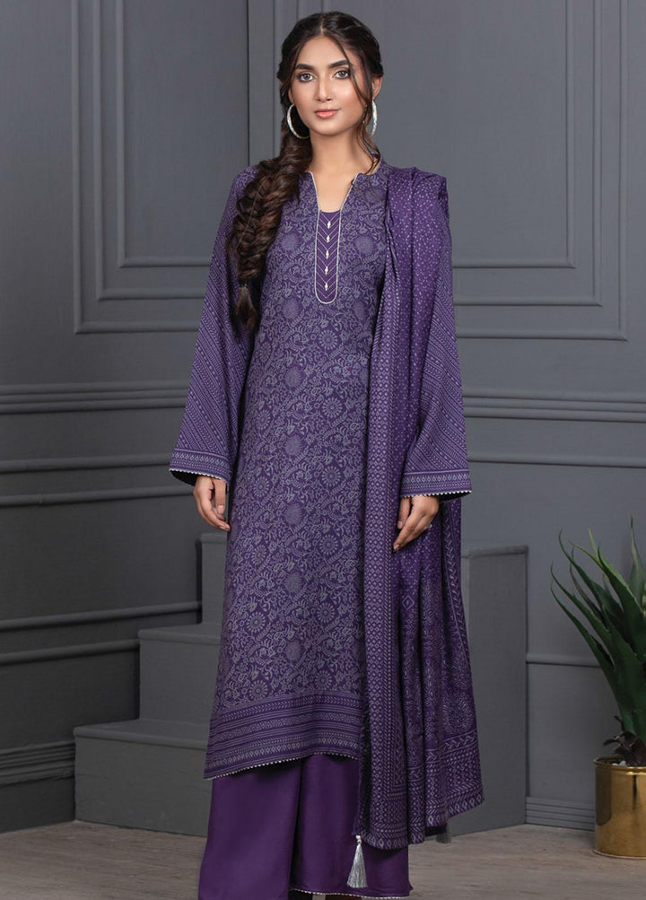 Lakhany Printed Cashmere Wool Suits Unstitched 3 Piece LSM21-CV3 CVC-1038-D - Winter Collection