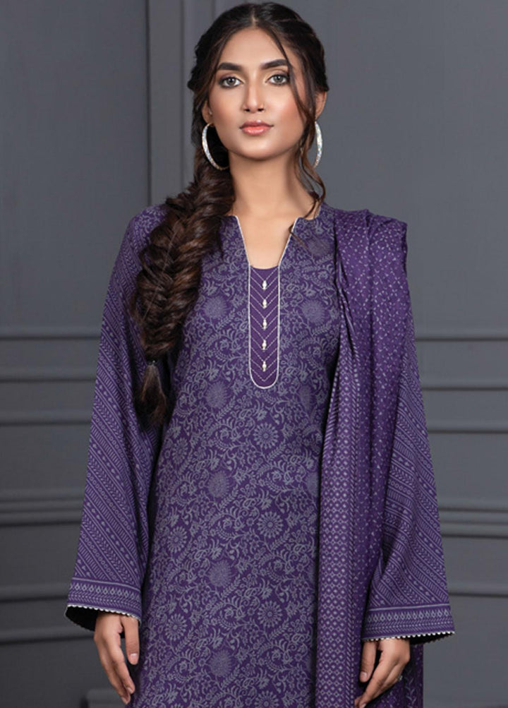 Lakhany Printed Cashmere Wool Suits Unstitched 3 Piece LSM21-CV3 CVC-1038-D - Winter Collection