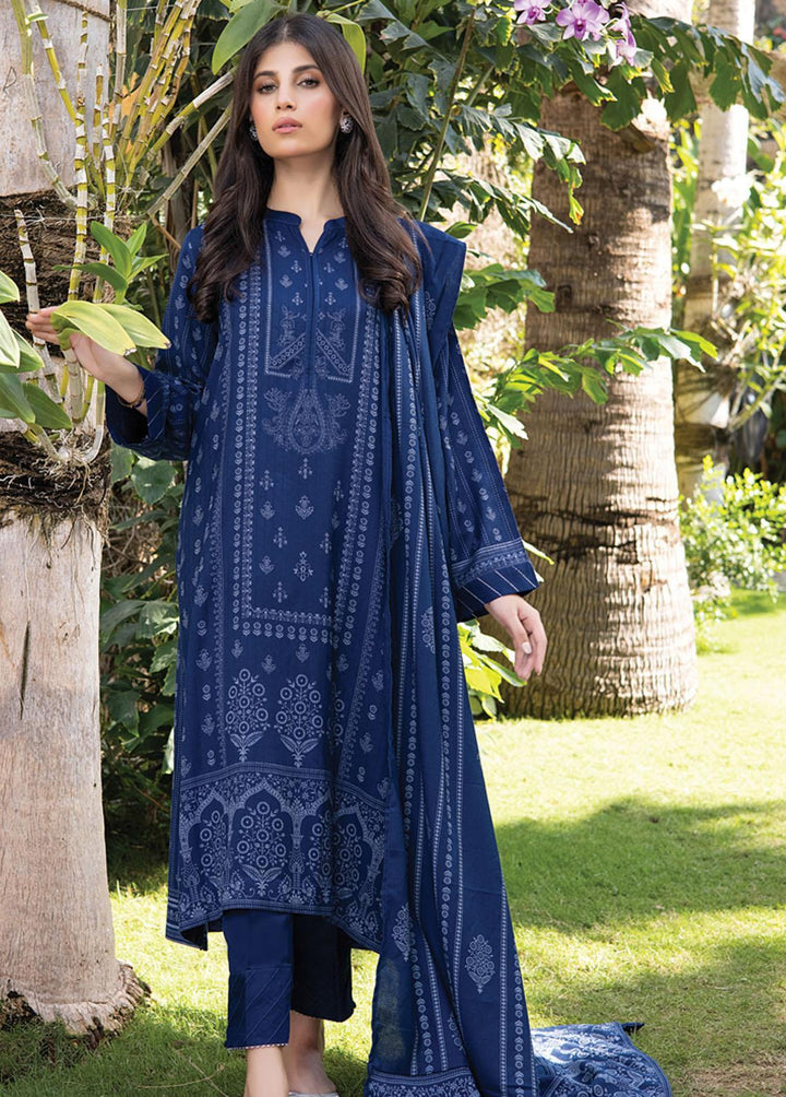 Lakhany Printed Woven Suits Unstitched 3 Piece LSM22-CV2 CVC-1009-A - Winter Collection