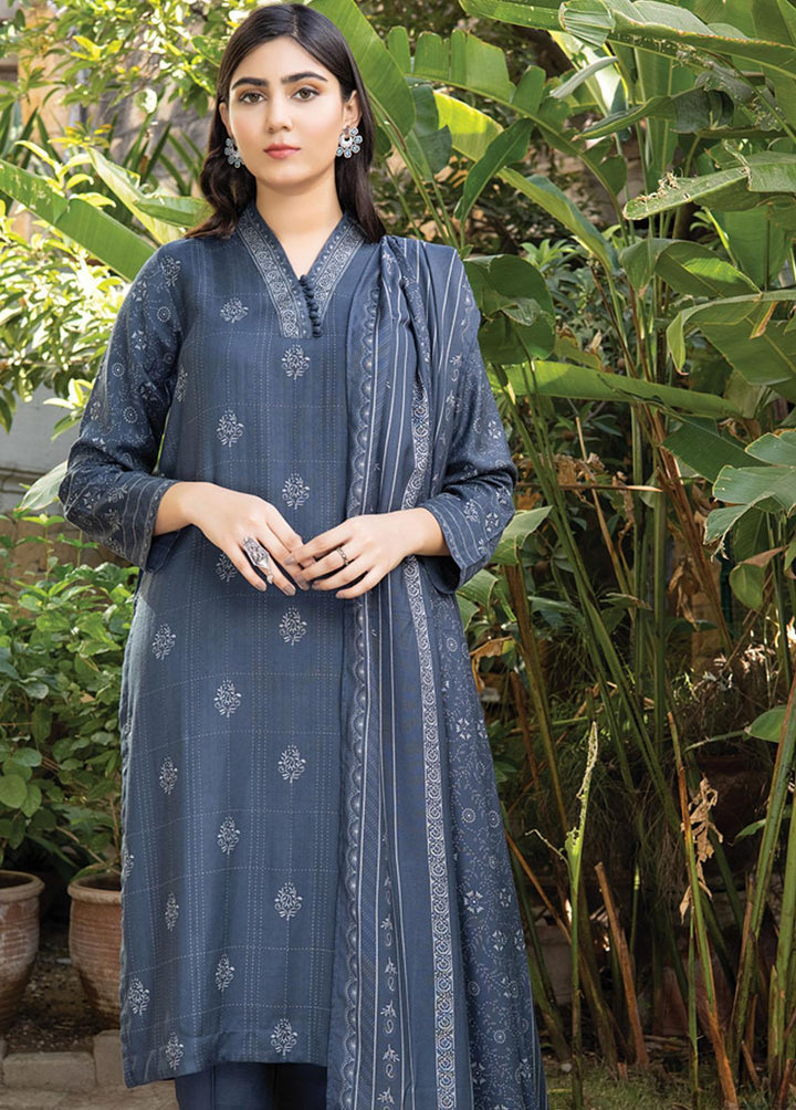 Lakhany Printed Woven Suits Unstitched 3 Piece LSM22-CV2 CVC-1010-C - Winter Collection