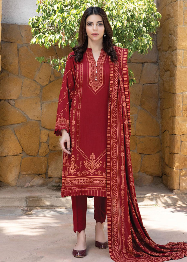 Lakhany Printed Woven Suits Unstitched 3 Piece LSM22-CV2 CVC-1011-A - Winter Collection