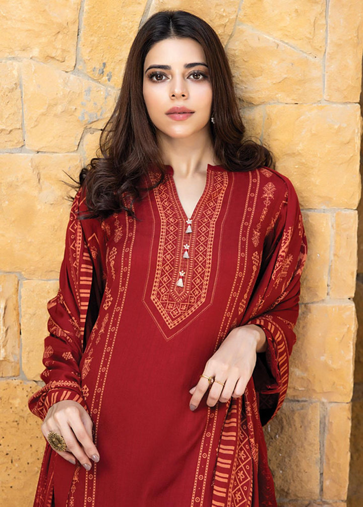 Lakhany Printed Woven Suits Unstitched 3 Piece LSM22-CV2 CVC-1011-A - Winter Collection