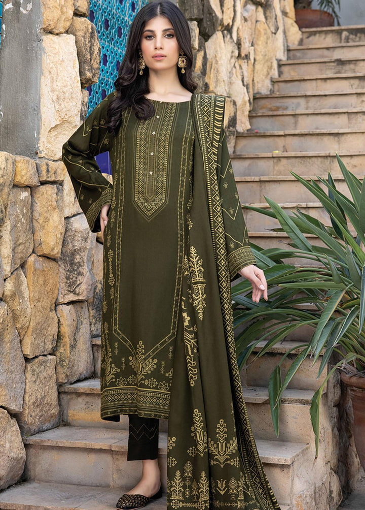 Lakhany Printed Woven Suits Unstitched 3 Piece LSM22-CV2 CVC-1011-C - Winter Collection