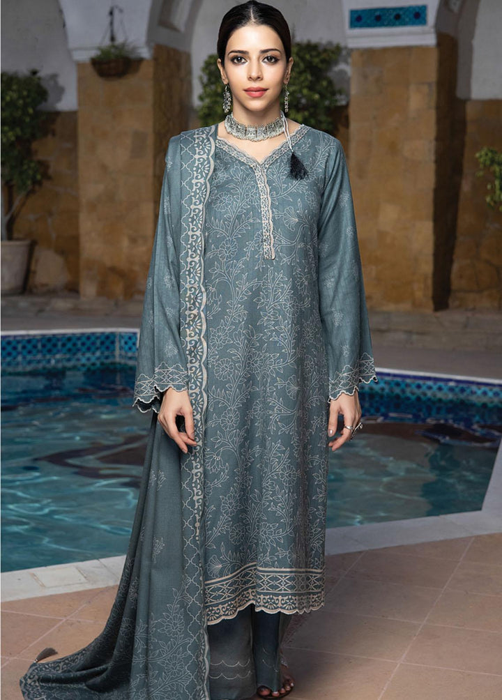 Lakhany Printed Woven Suits Unstitched 3 Piece LSM22-CV2 CVC-1012-C - Winter Collection