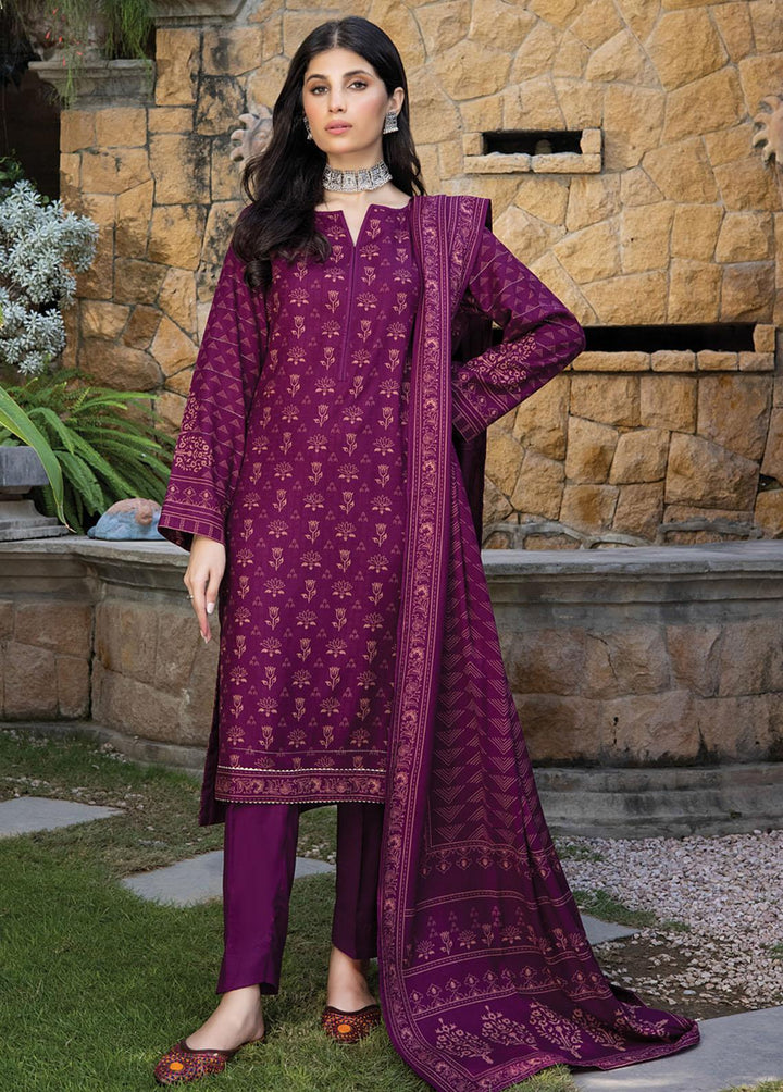 Lakhany Printed Woven Suits Unstitched 3 Piece LSM22-CV2 CVC-1013-A - Winter Collection