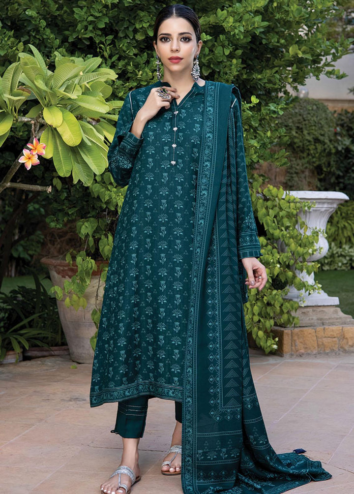 Lakhany Printed Woven Suits Unstitched 3 Piece LSM22-CV2 CVC-1013-B - Winter Collection