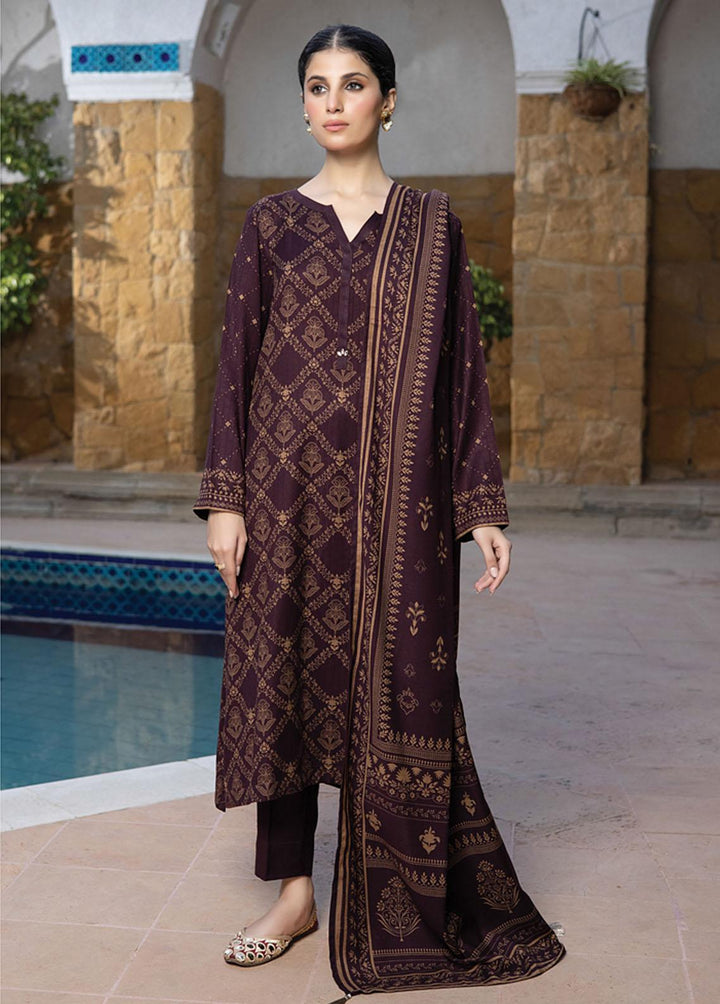 Lakhany Printed Woven Suits Unstitched 3 Piece LSM22-CV2 CVC-1014-A - Winter Collection