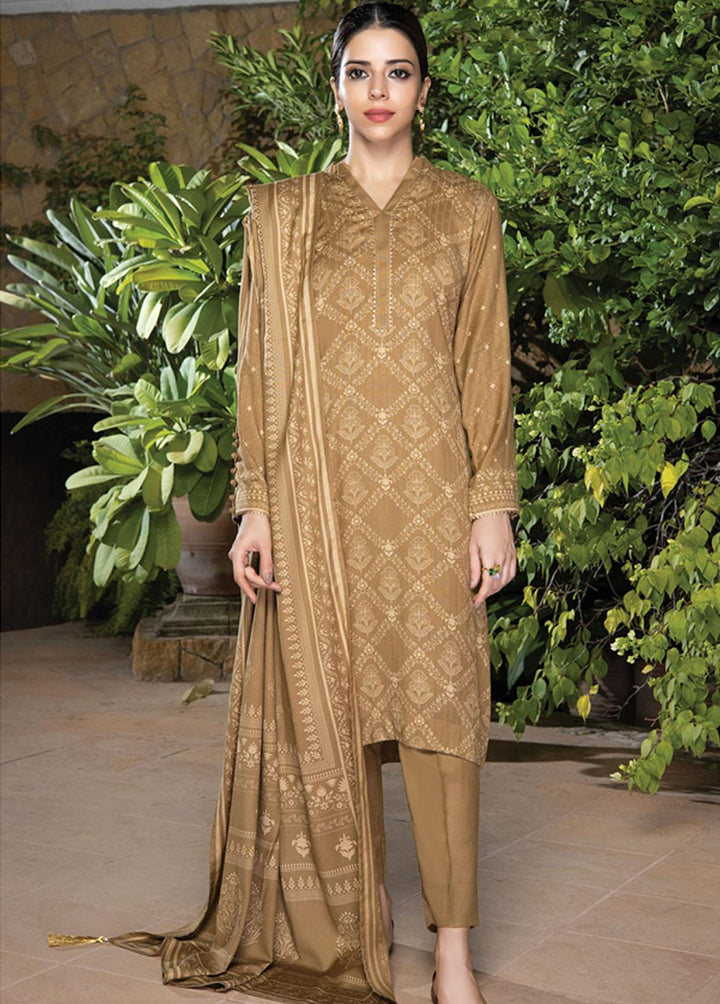 Lakhany Printed Woven Suits Unstitched 3 Piece LSM22-CV2 CVC-1014-B - Winter Collection