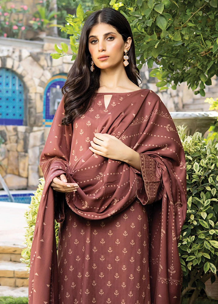 Lakhany Printed Woven Suits Unstitched 3 Piece LSM22-CV2 CVC-1015-A - Winter Collection