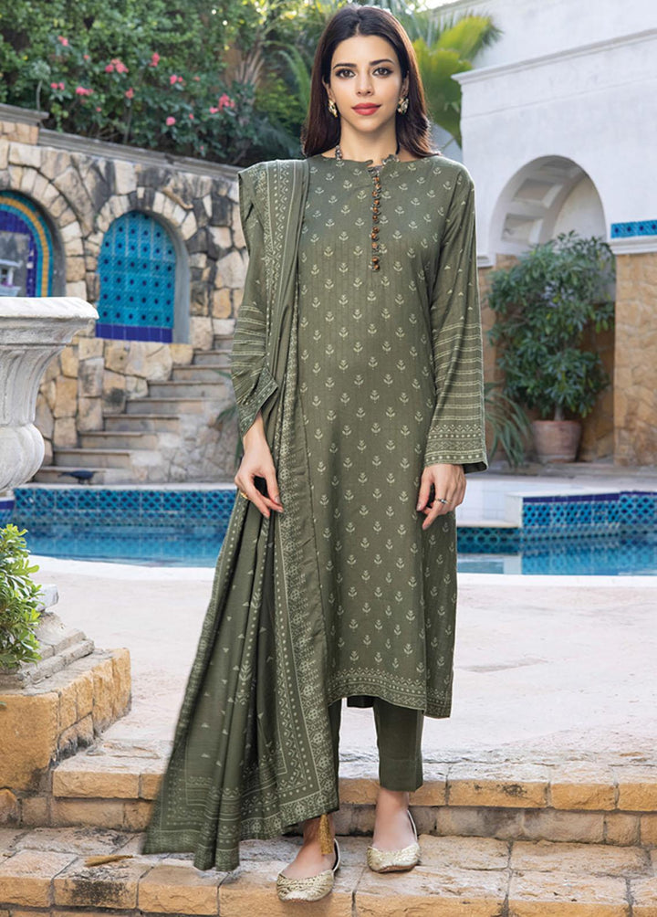 Lakhany Printed Woven Suits Unstitched 3 Piece LSM22-CV2 CVC-1015-B - Winter Collection
