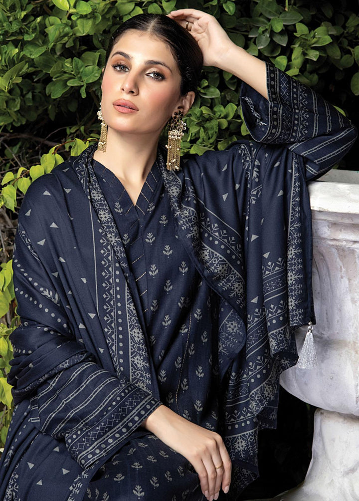 Lakhany Printed Woven Suits Unstitched 3 Piece LSM22-CV2 CVC-1015-C - Winter Collection