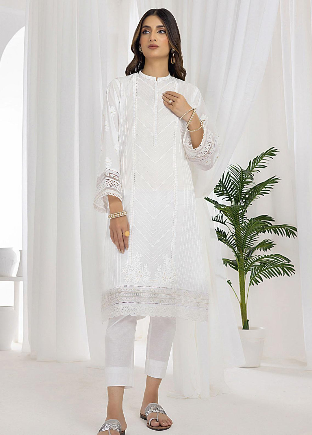 Lakhany Pret Embroidered Cambric Shirt LSM23CW LG-EA-0474