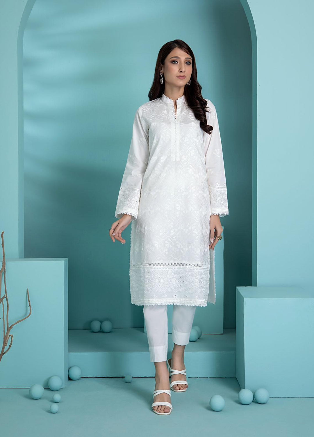 Lakhany Pret Embroidered Cambric Shirt LSM-2907