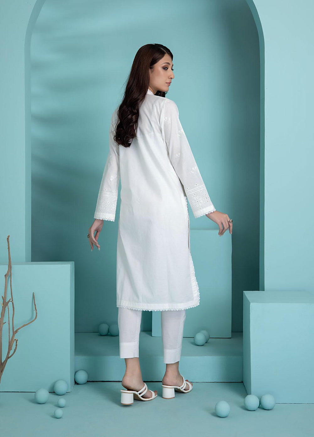 Lakhany Pret Embroidered Cambric Shirt LSM-2907