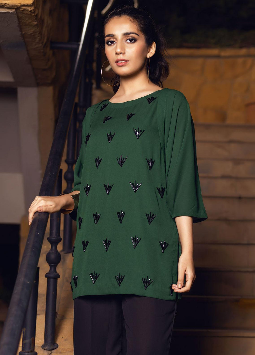 Lakhany Pret  Georgette Top LSM-2610