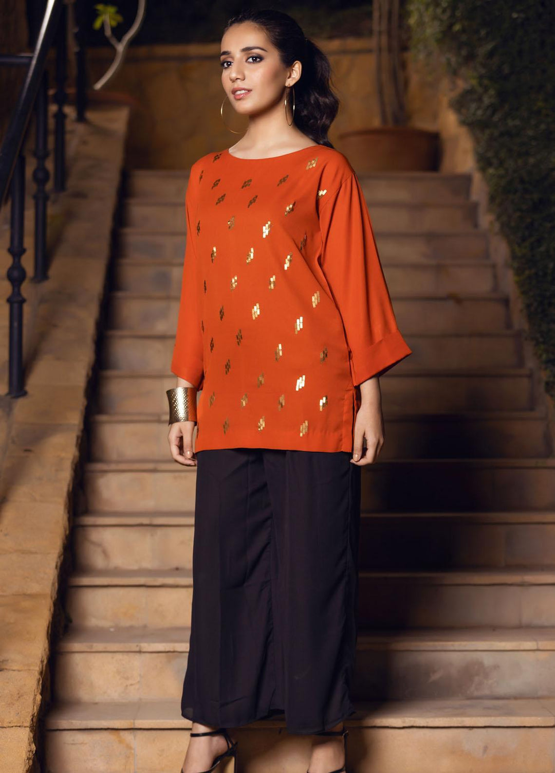 Lakhany Pret  Georgette Top LSM-2607