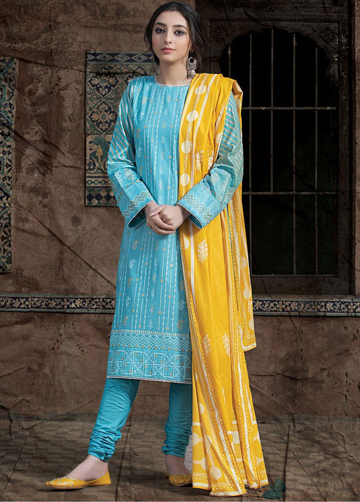 Dareechay By Lakhany Printed Lawn Suits Unstitched 3 Piece LSM21D 3005 - Summer Collection