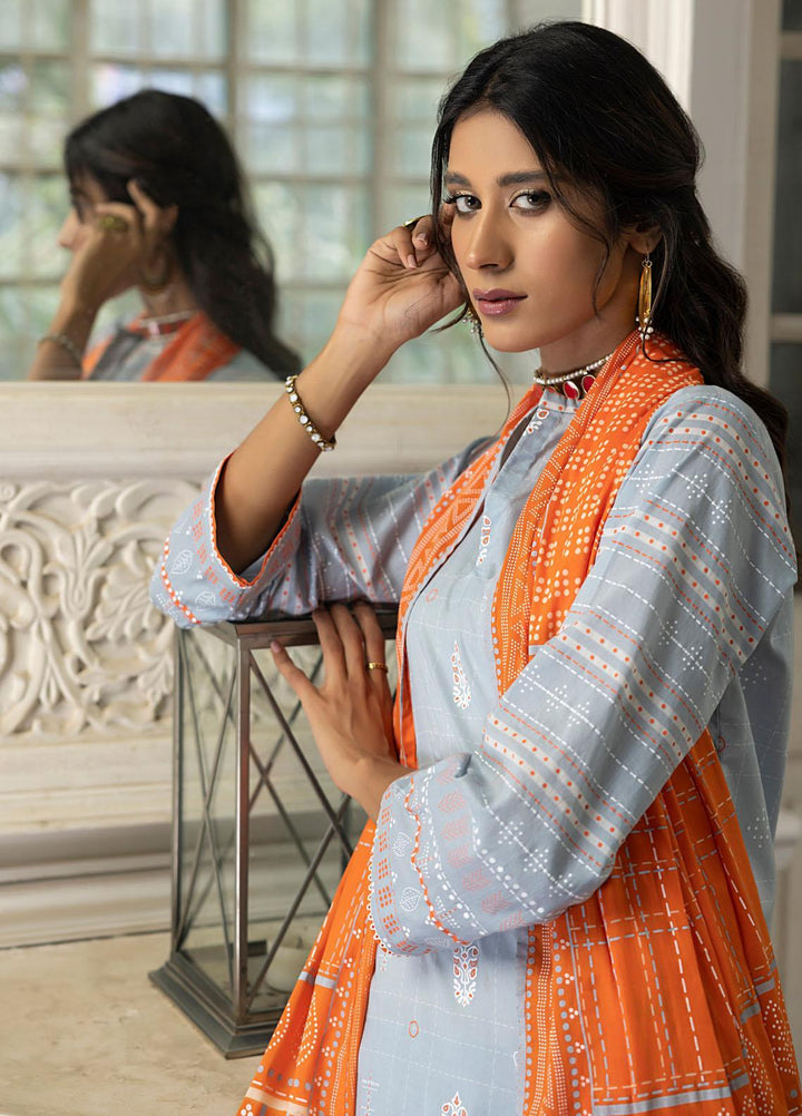 Lakhany Printed Lawn Suits Unstitched 3 Piece LSM23D DPC-RN-0026 - Summer Collection