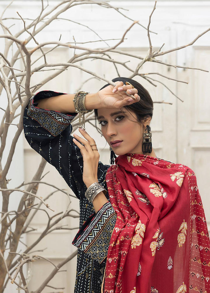 Lakhany Printed Lawn Suits Unstitched 3 Piece LSM23D DPC-ZH-0022 - Summer Collection