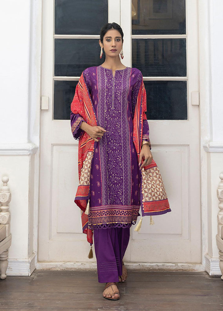 Lakhany Printed Lawn Suits Unstitched 3 Piece LSM23D DPC-RN-0025 - Summer Collection
