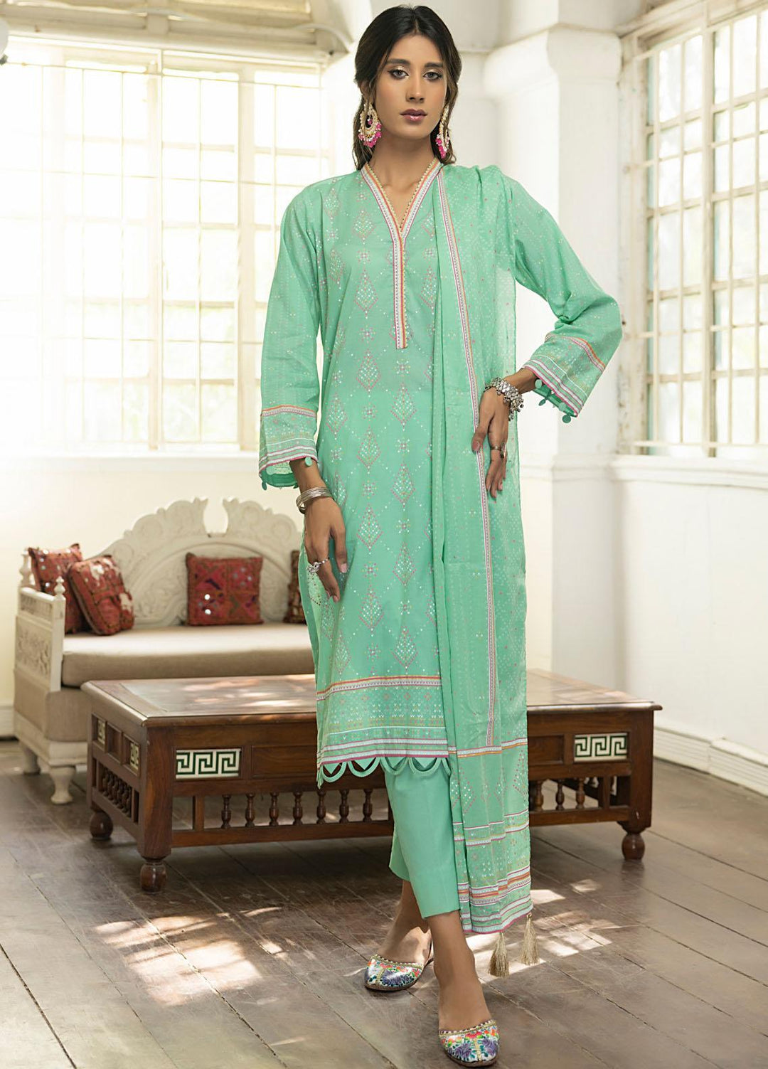 Lakhany Printed Lawn Suits Unstitched 3 Piece LSM23D DPC-SR-0089 - Summer Collection