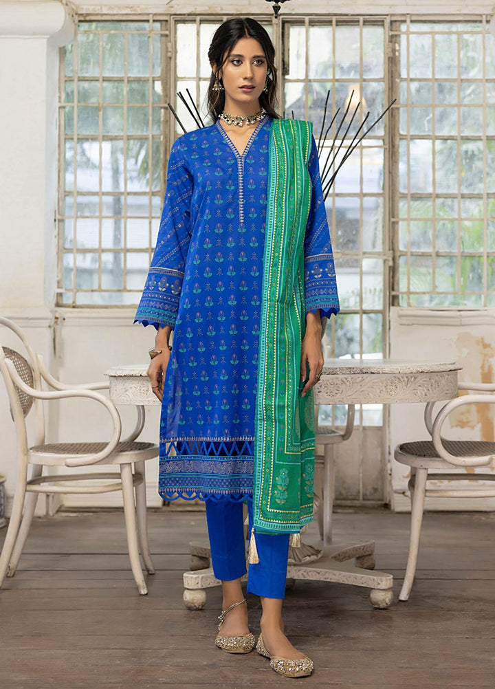 Lakhany Printed Lawn Suits Unstitched 3 Piece LSM23D DPC-EA-0421 - Summer Collection