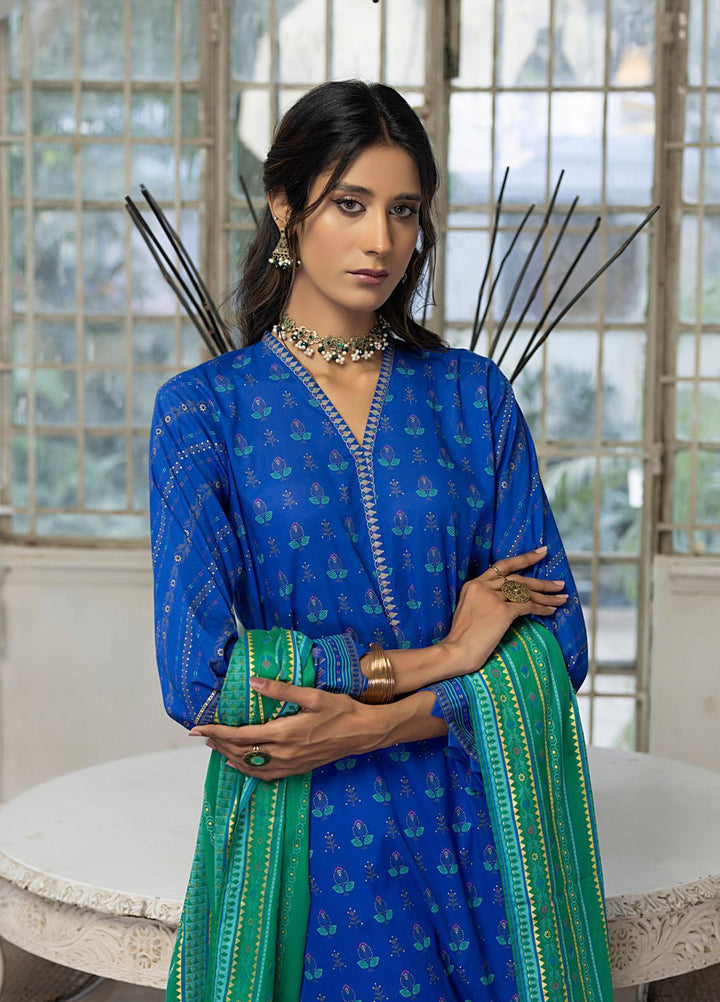 Lakhany Printed Lawn Suits Unstitched 3 Piece LSM23D DPC-EA-0421 - Summer Collection