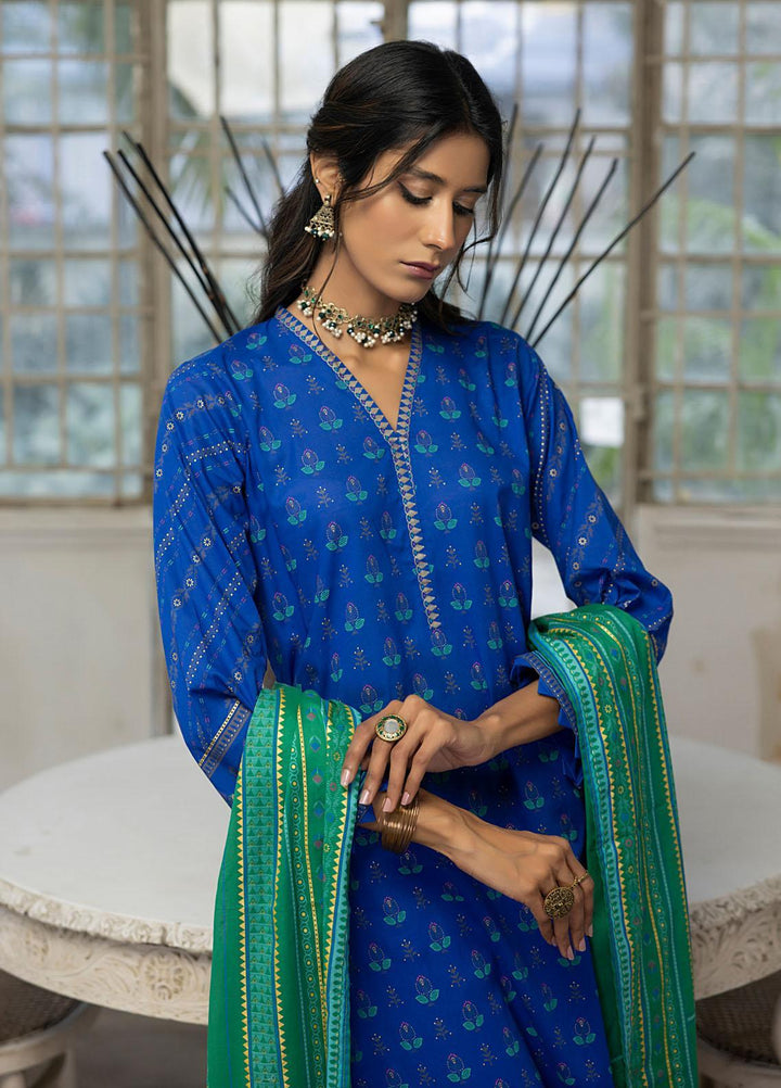 Lakhany Printed Lawn Suits Unstitched 3 Piece LSM23D DPC-EA-0421 - Summer Collection