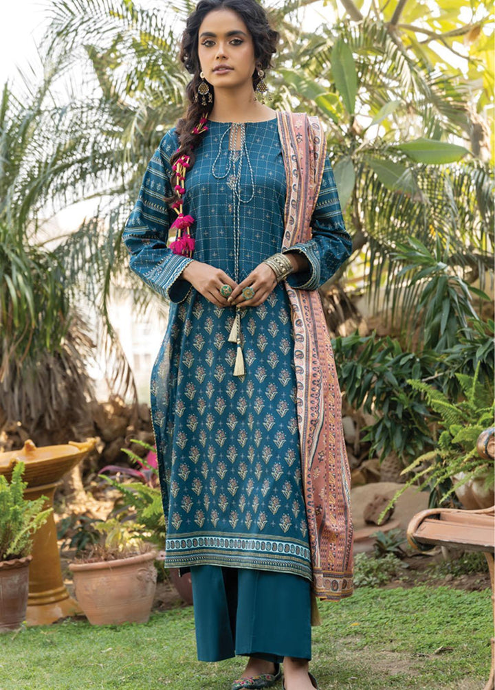 Dareechay By Lakhany Printed Lawn Suits Unstitched 3 Piece LSM22D DPC-3005 - Summer Collection
