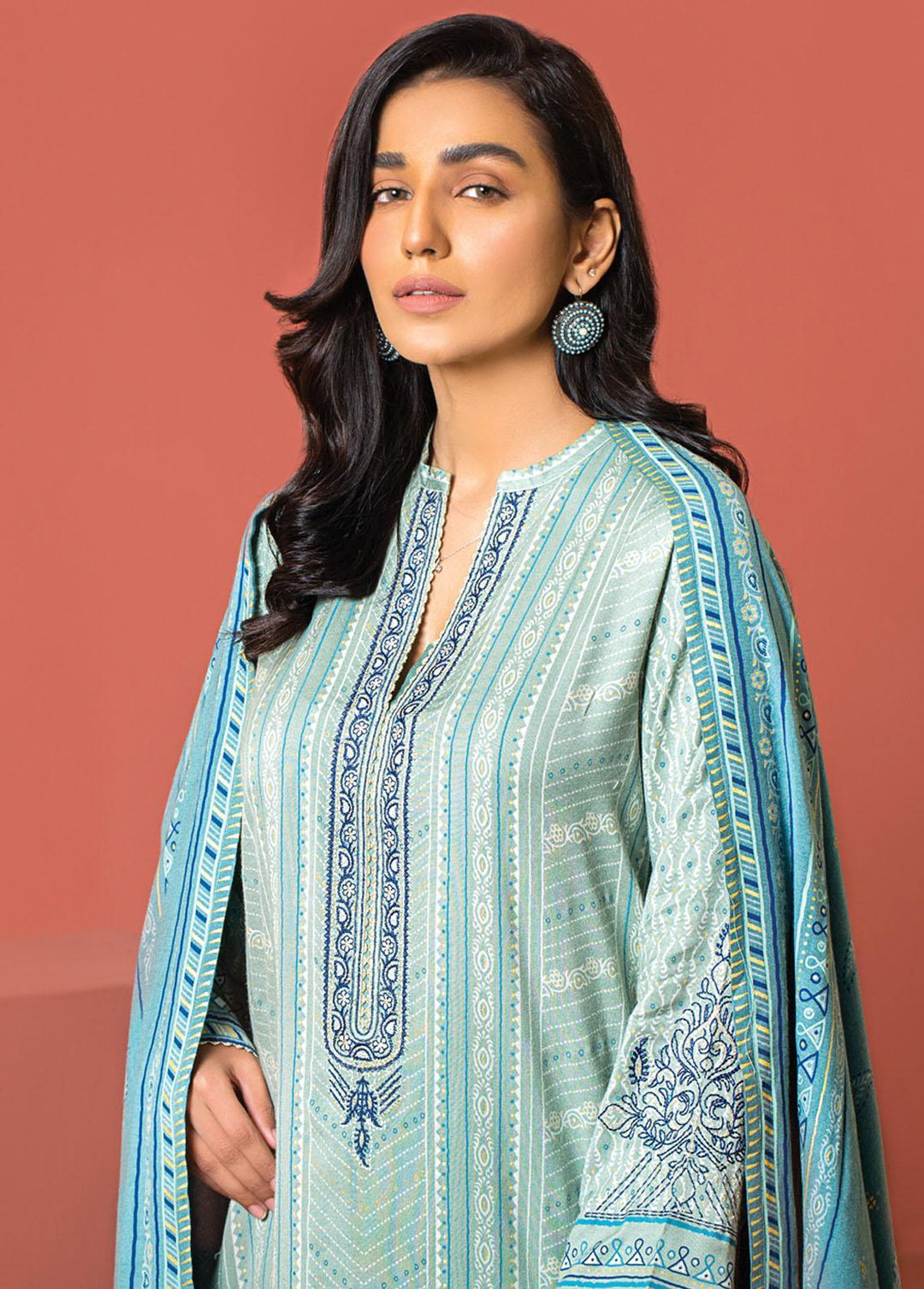 Dareechay By Lakhany Embroidered  Suits Unstitched 3 Piece LSM22DE DEC-EA-0387 - Winter Collection