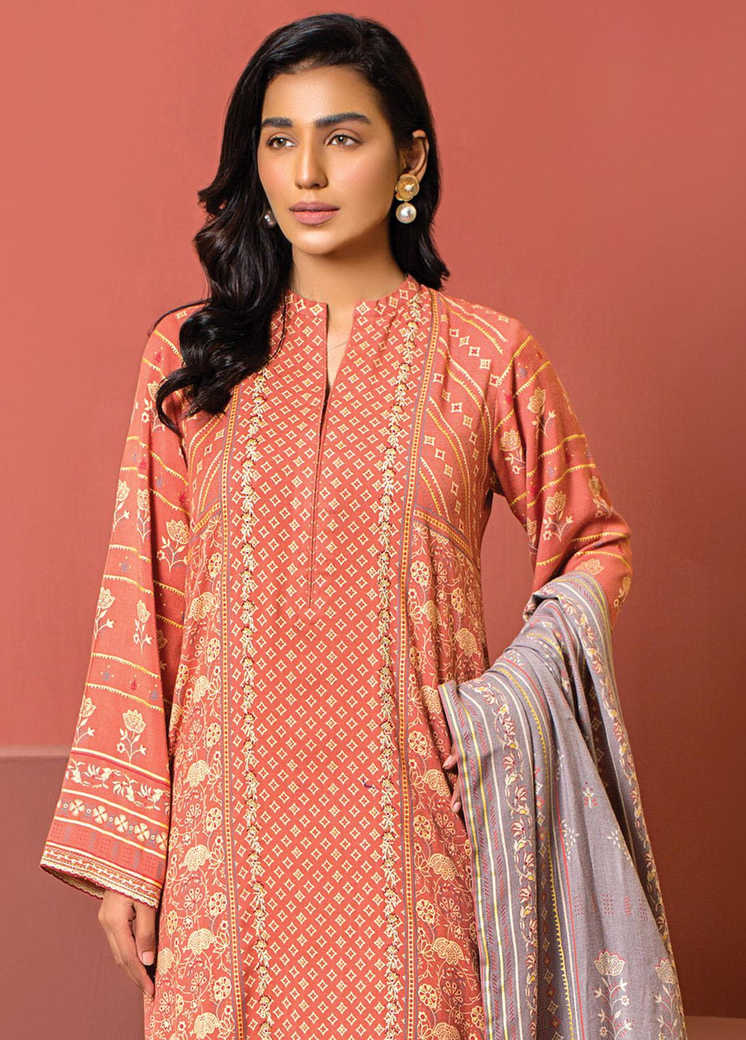 Dareechay By Lakhany Embroidered  Suits Unstitched 3 Piece LSM22DE DEC-EA-0395 - Winter Collection