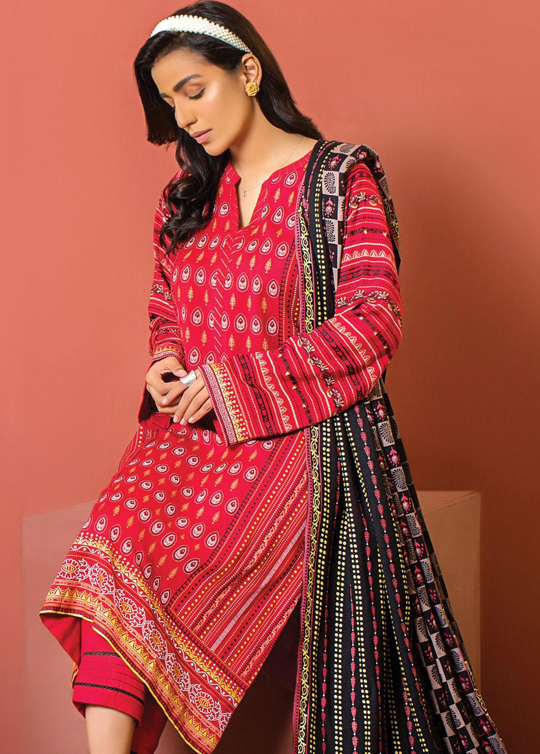 Dareechay By Lakhany Embroidered  Suits Unstitched 3 Piece LSM22DE DEC-SA-0139 - Winter Collection