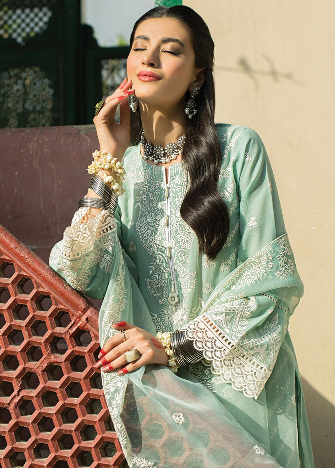 Lakhany Embroidered Jacquard Suit Unstitched 3 Piece LSM22E EDE-7115 - Eid Collection