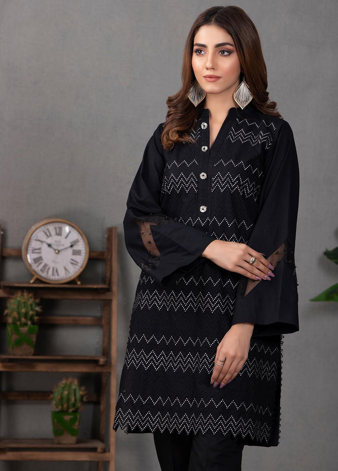 Lakhany Pret Embroidered  Cotton Kurties LSM21EB LSM-2199
