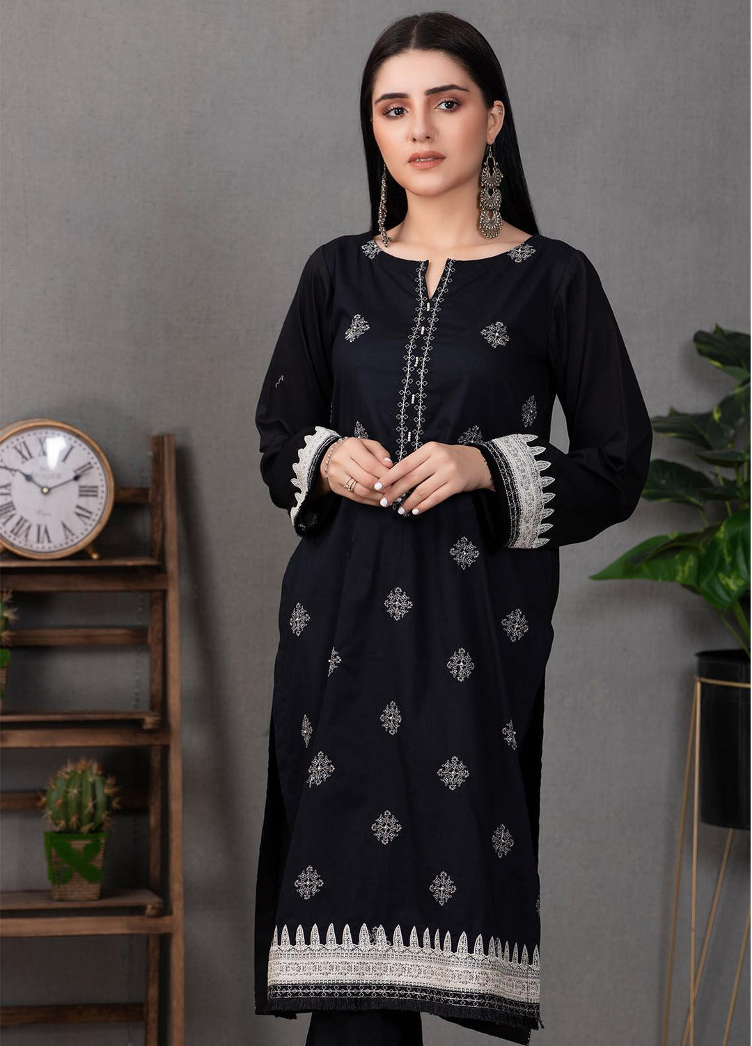 Lakhany Pret Embroidered  Cotton Kurties LSM21EB LSM-2201